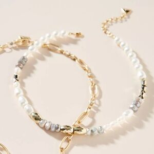 Anthropologie Serafina Kira Freshwater Pearl Necklace